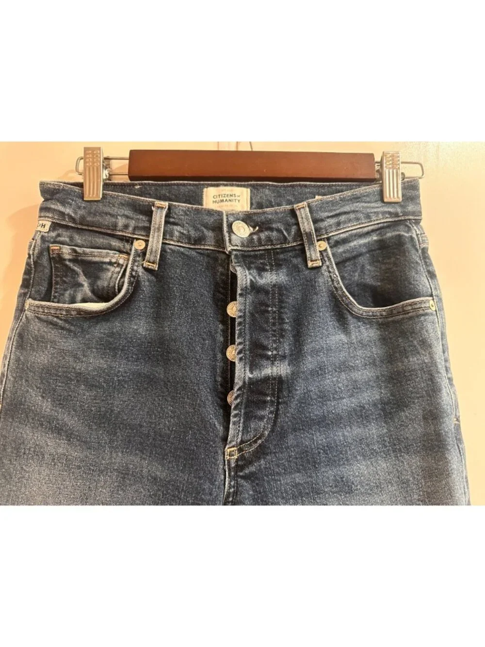 Citizens of Humanity Premium Charlotte Straight Leg Jeans Womens 26 Dark Blue